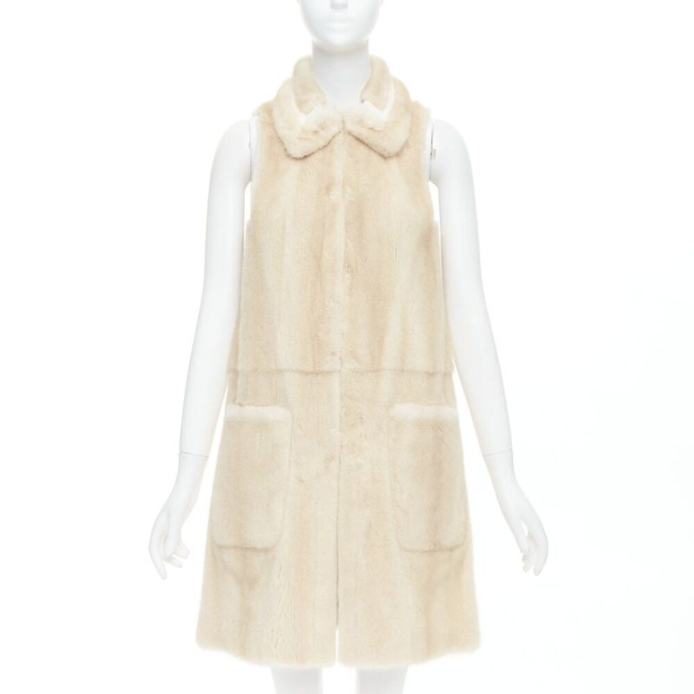 Fendi Reversible Fur Gold Leather Vest